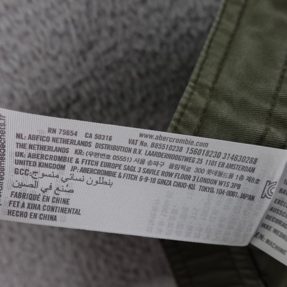 Abercrombie & Fitch Cargo Pants Women Size 12/31 Military Green Casual Bohemian - Picture 9 of 12